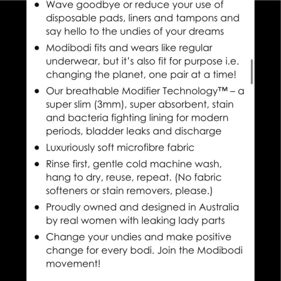 Modibodi Seamfree Full Brief - Picture 12 of 16